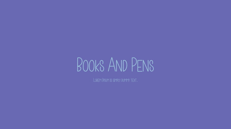 Books And Pens Font : Download Free for Desktop & Webfont