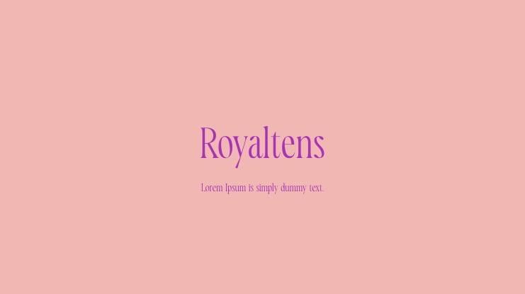 Royaltens Font