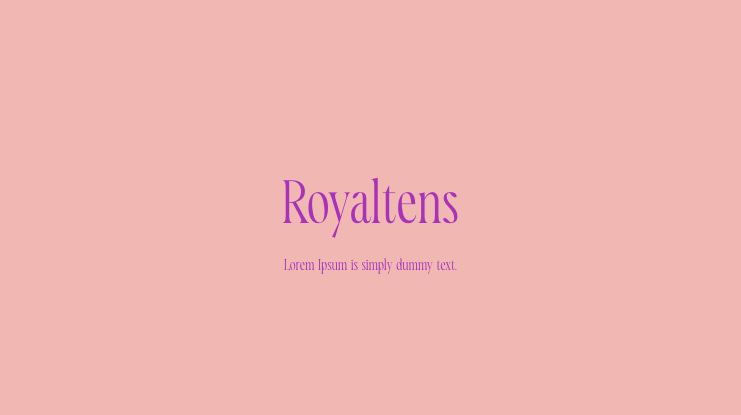 Royaltens Font