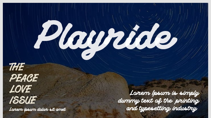 Playride Font