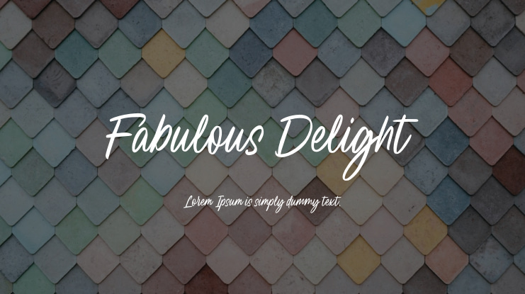 Fabulous Delight Font