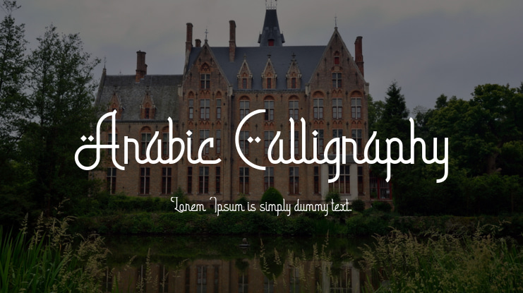 Arabic Calligraphy Font