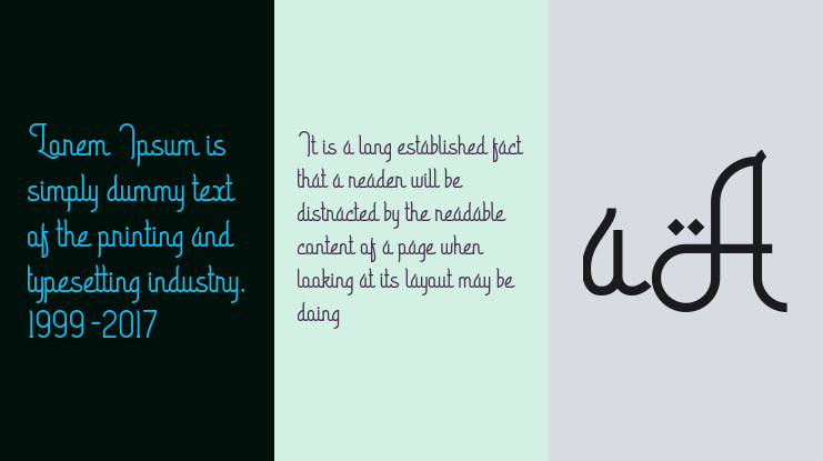 Arabic Calligraphy Font