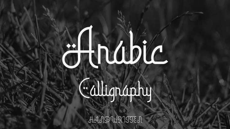 Arabic Calligraphy Font