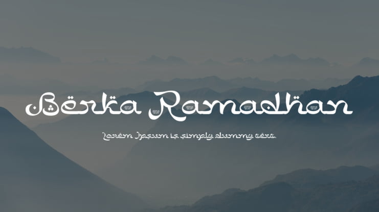 Berka Ramadhan Font