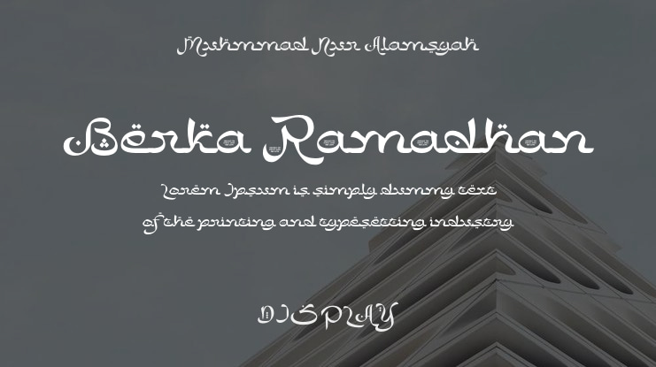 Berka Ramadhan Font