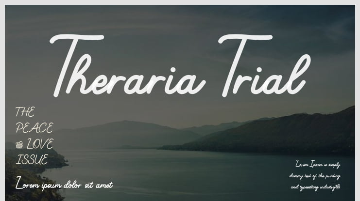 Theraria Trial Font