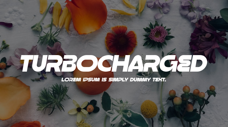 Turbocharged Font