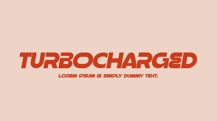 Turbocharged Font