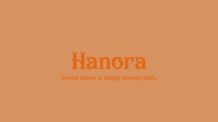 Hanora Font