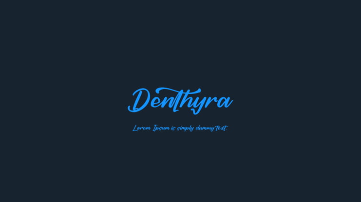Denthyra Font