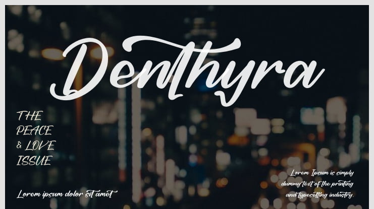 Denthyra Font