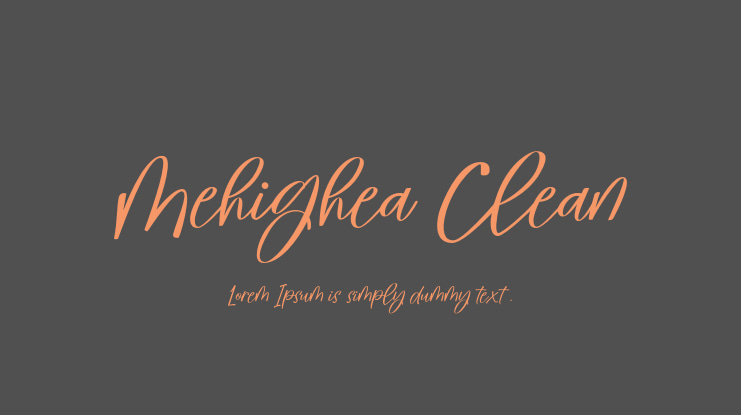 Mehighea Clean Font Family