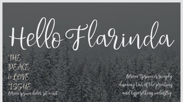 Hello Flarinda Font Family