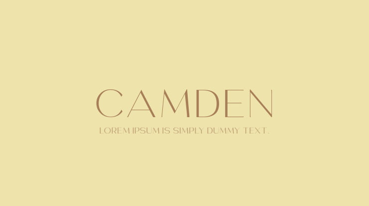 Camden Font