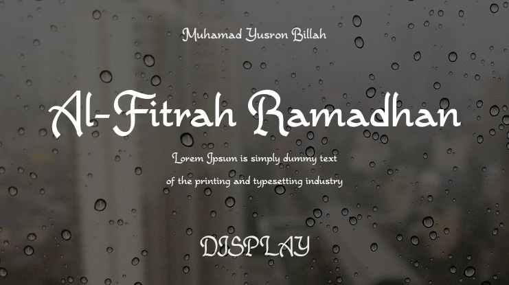 Al-Fitrah Ramadhan Font