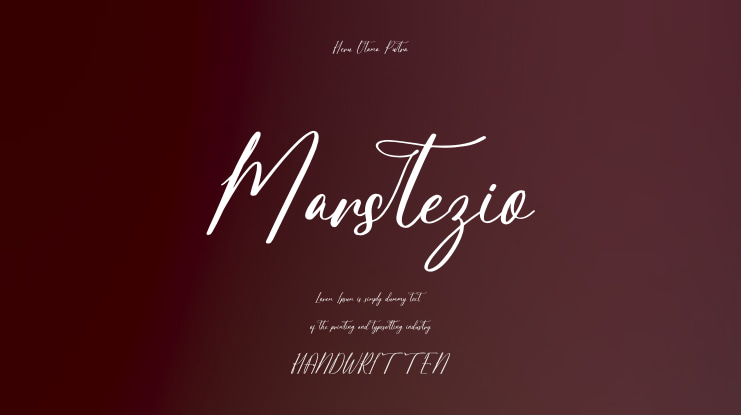 Marstezio Font
