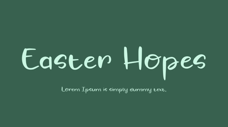 Easter Hopes Font