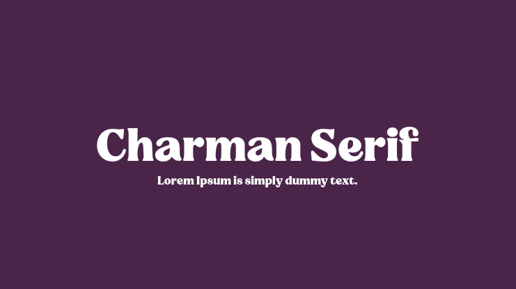 Charman Serif Font Family