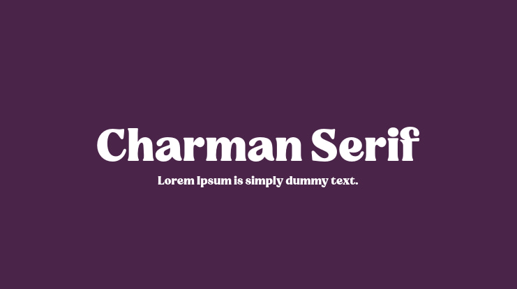 Charman Serif Font Family