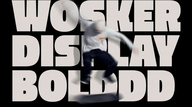 Wosker - Bold Font