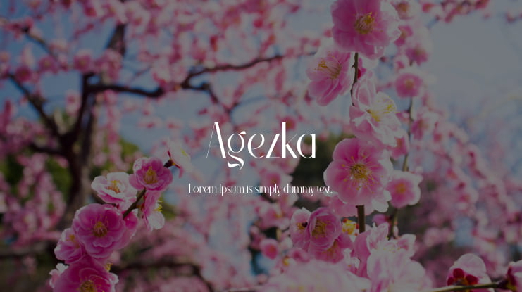 Agezka Font
