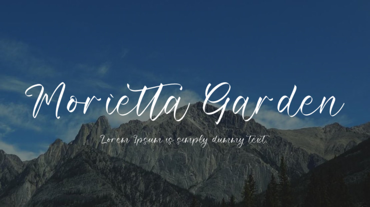 Morietta Garden Font