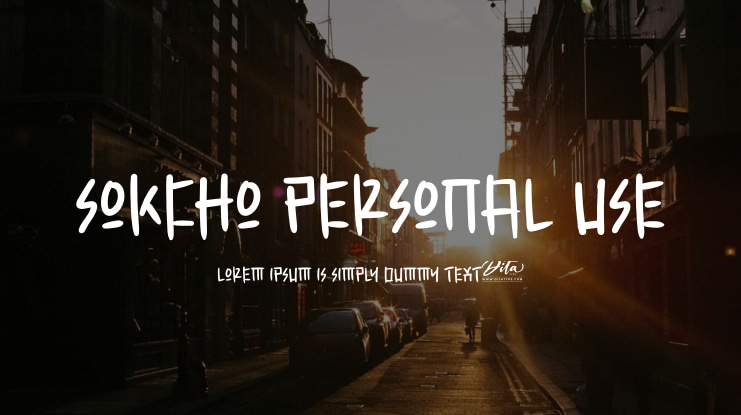 Sokcho Personal Use Font