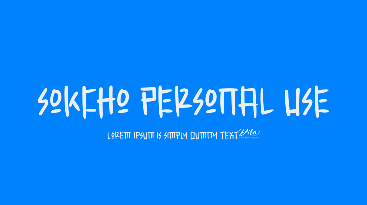 Sokcho Personal Use Font