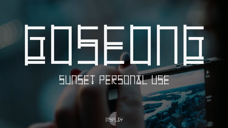 Goseong Sunset Personal Use Font