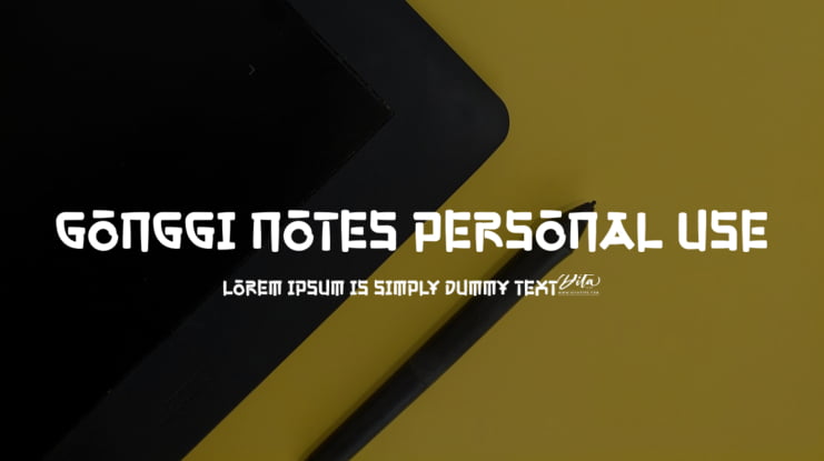Gonggi Notes Personal Use Font