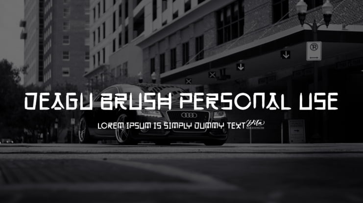Deagu Brush Personal Use Font