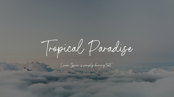 Tropical Paradise Font