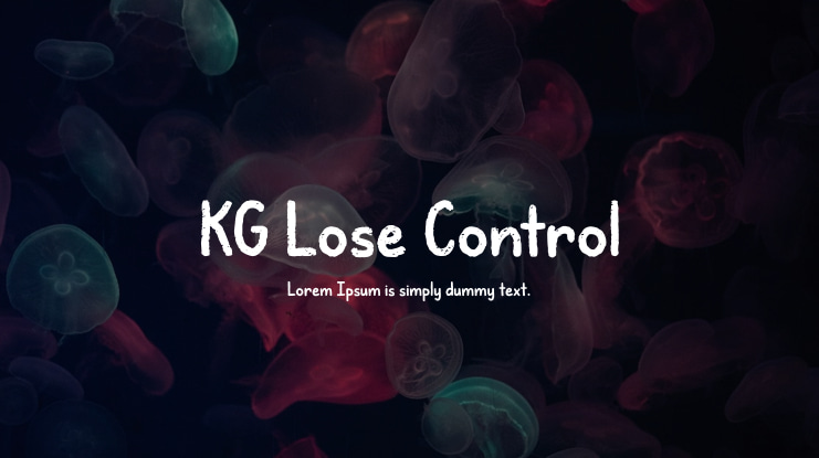 KG Lose Control Font