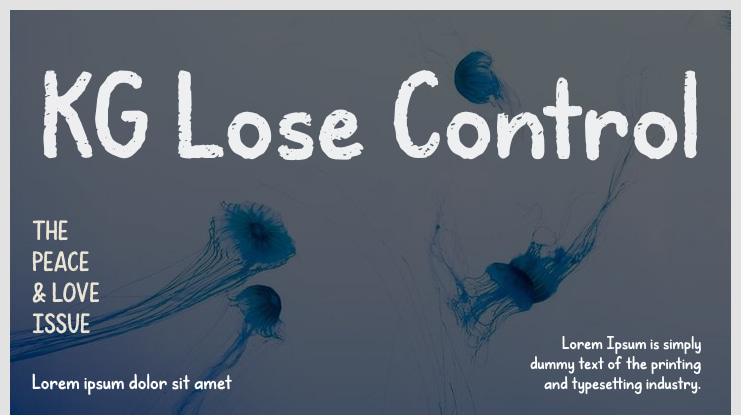 KG Lose Control Font