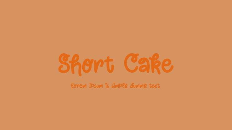 Short Cake Font