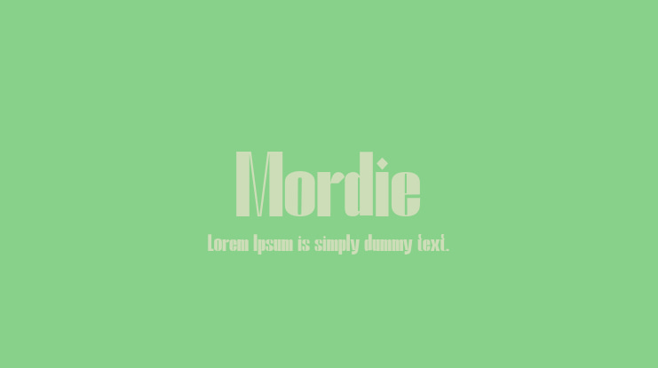 Mordie Font