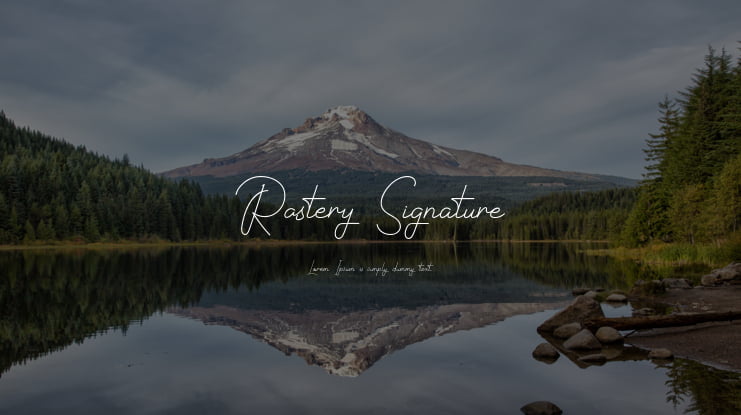 Rastery Signature Font