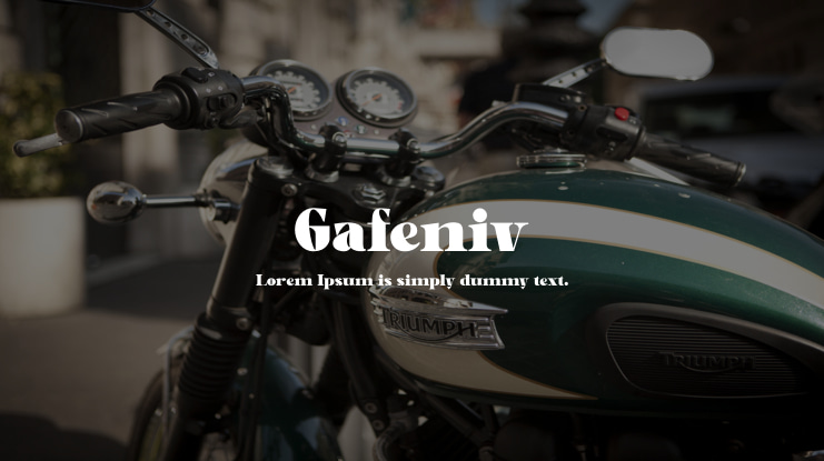 Gafeniv Font Family