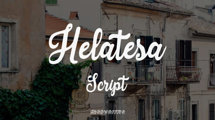 Helatesa Script Font