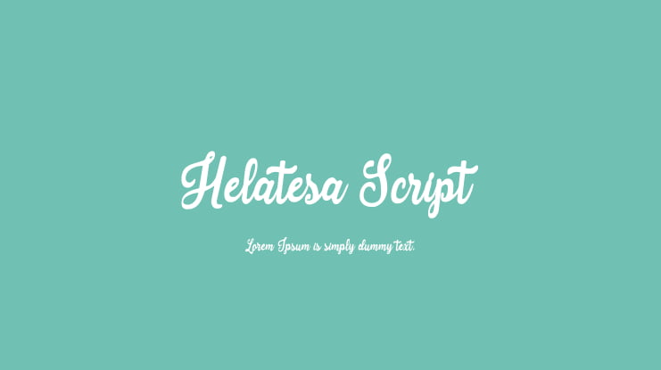 Helatesa Script Font