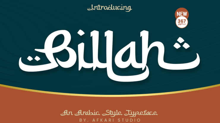 Billah - An Arabic Style Typeface Font