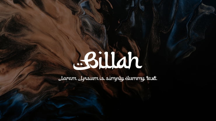 Billah Font