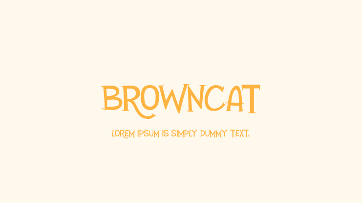 Browncat Font