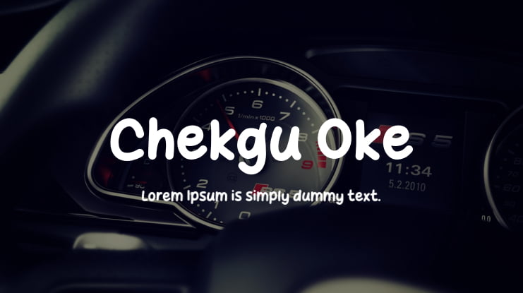 Chekgu Oke Font