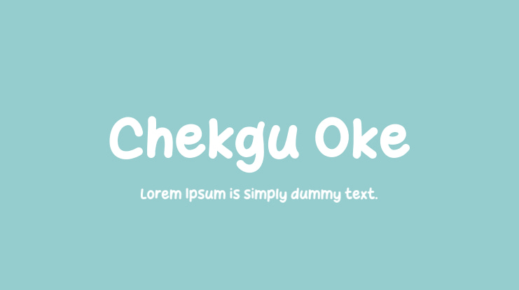 Chekgu Oke Font