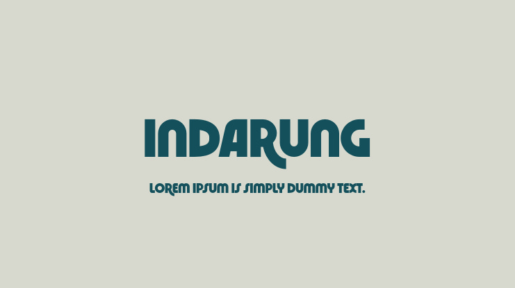 Indarung Font