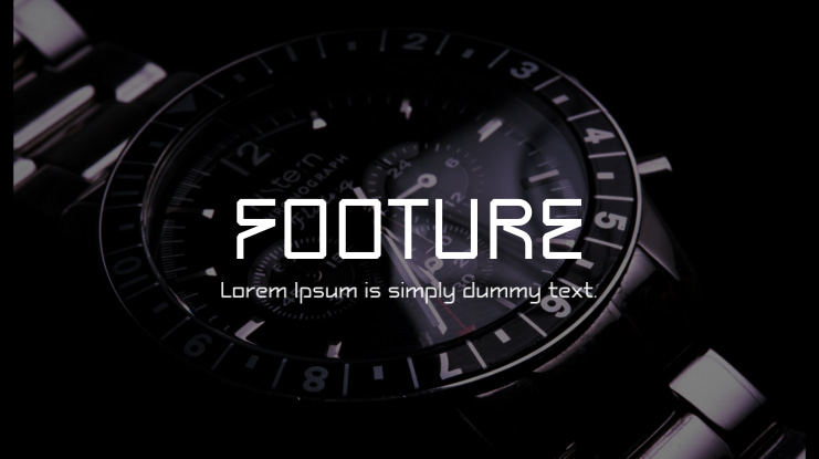 FOOTURE Font
