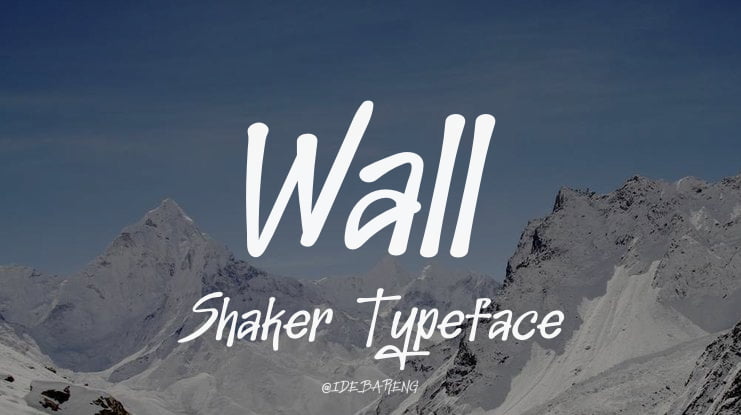Wall Shaker Font