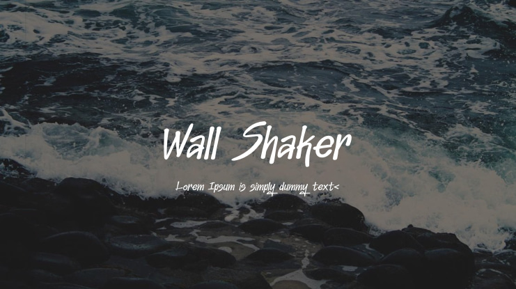 Wall Shaker Font